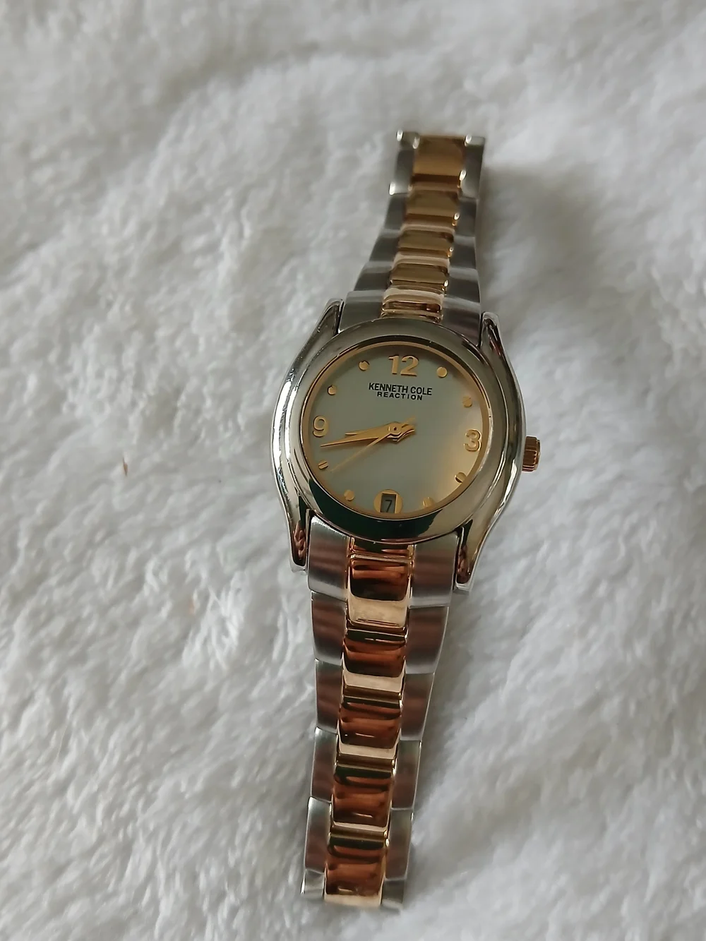 NWOT Kenneth Cole Reaction Two-Tone Gold and Silver Women's Watch